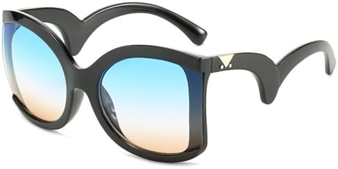 

Солнцезащитные очки большого квадратного размера для женщин 2026 года. Дужки с зеркальной поверхностью волнообразной формы. Лучшие роскошные солнцезащитные очки для женщин MTZJH, 4