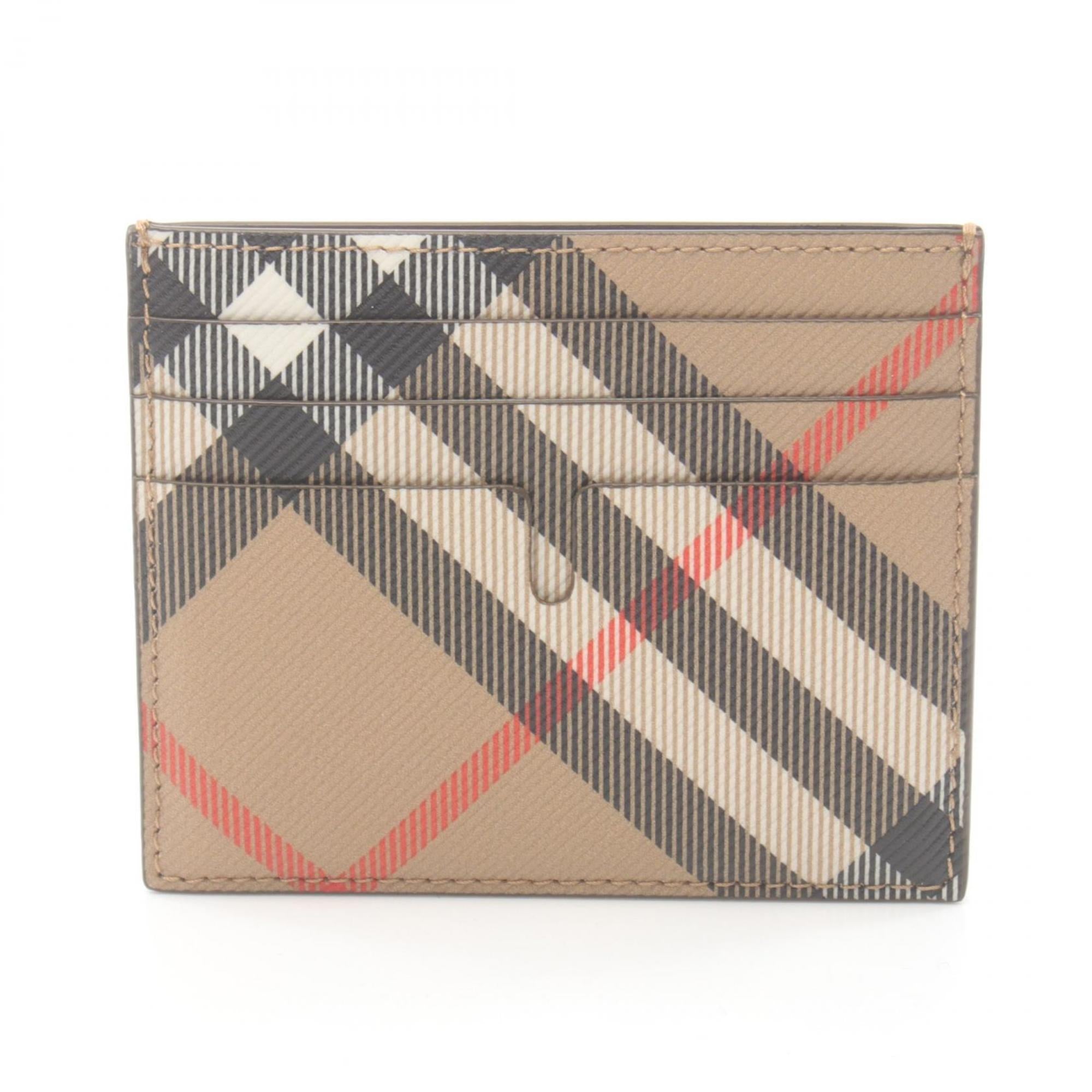 

Футляр для карт Burberry из холщовой ткани с покрытием, цвет beige, multi-color