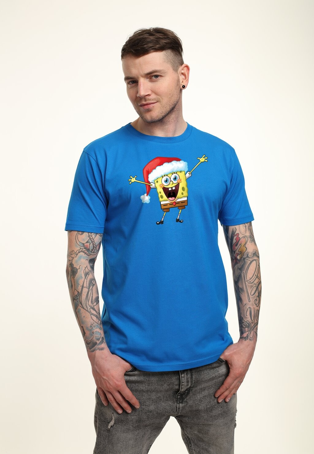 

Футболка с принтом SPONGEBOB SQUAREPANTS HAPPY SONGE Henry Tiger, синий