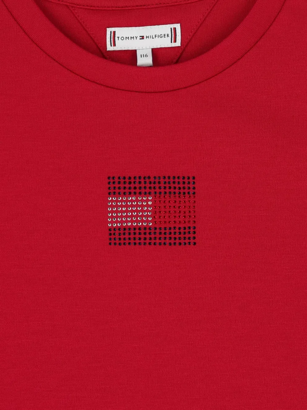 Платье с логотипом Tommy Hilfiger Junior, красный — фото 3