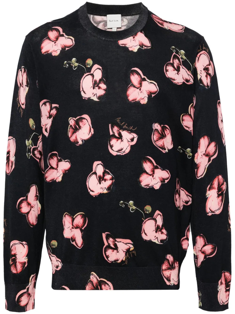 

Джемпер с принтом Orchid Paul Smith, синий