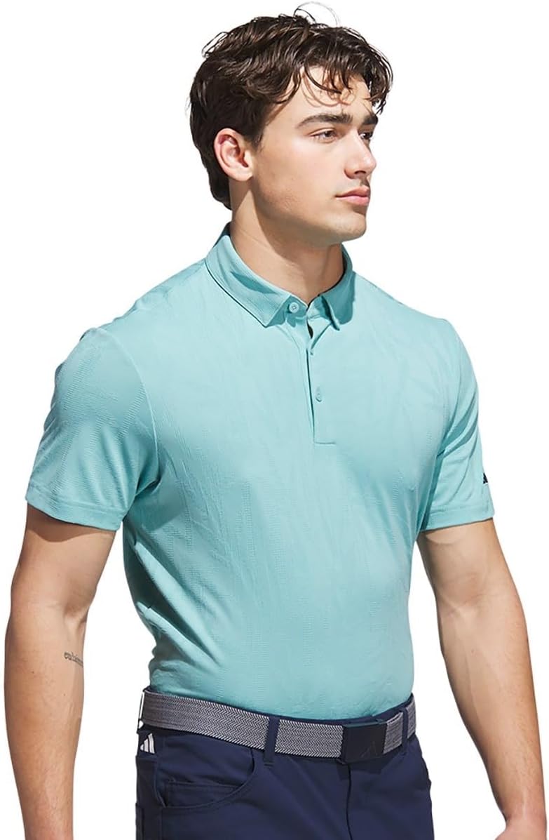 Футболка с коротким рукавом из бамбукового жаккарда Beyond the Course Adidas, мятный — фото 3