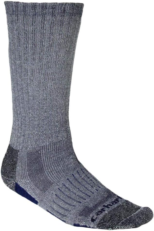 

Carhartt мужские SB2072M средние носки из смеси синтетики и шерсти, 2 пары, Carhartt Navy