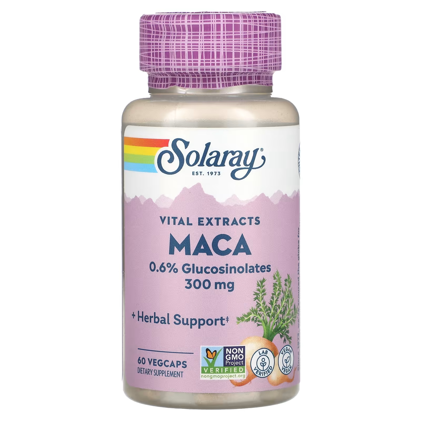 

Solaray Vital Extracts Maca 300 мг 60 растительных капсул