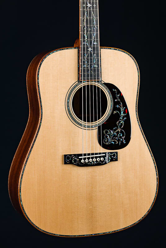 

Акустическая гитара Martin D-45 Custom Vine of Harmonics Wild Grain Indian Rosewood and Adirondack Spruce VTS with Blue Paua Pearl NEW