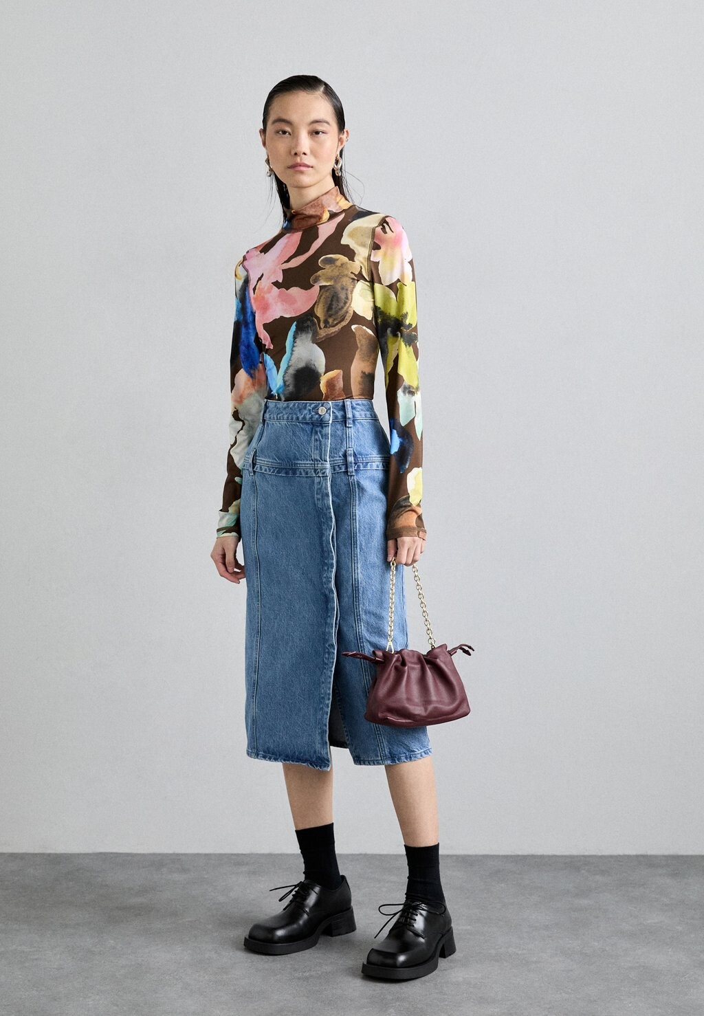 

Топ с длинными рукавами HIGH NECK COLLARED Stine Goya, мультиколор