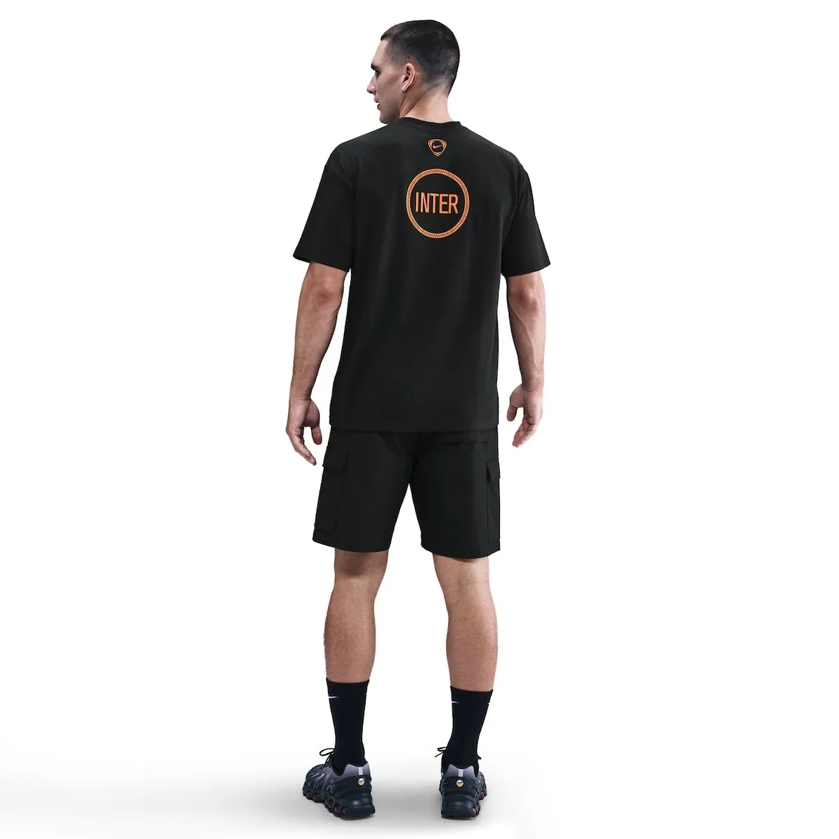 Мужская футболка Интер Милан 2025-2026 Total 90 Remix Nike, черный — фото 2