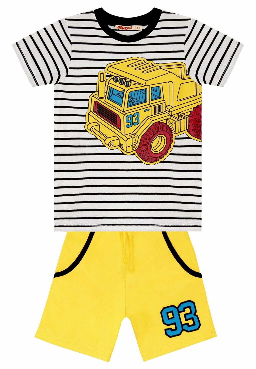

Комплект одежды 93 TRUCK Denokids, черно-белый/желтый