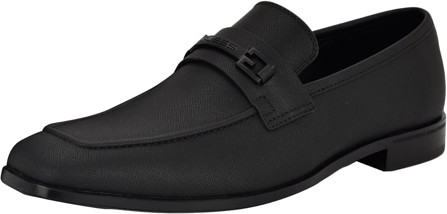 Мужские тапочки GUESS Hollas, Black Saffiano Texture 001