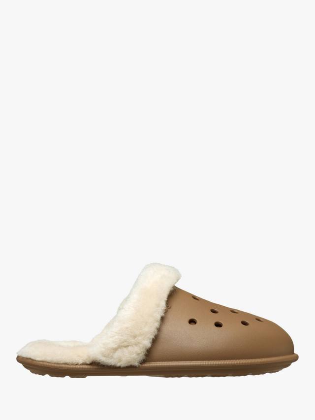 

Классические махровые тапочки с противоскользящей подошвой Crocs, Light Brown