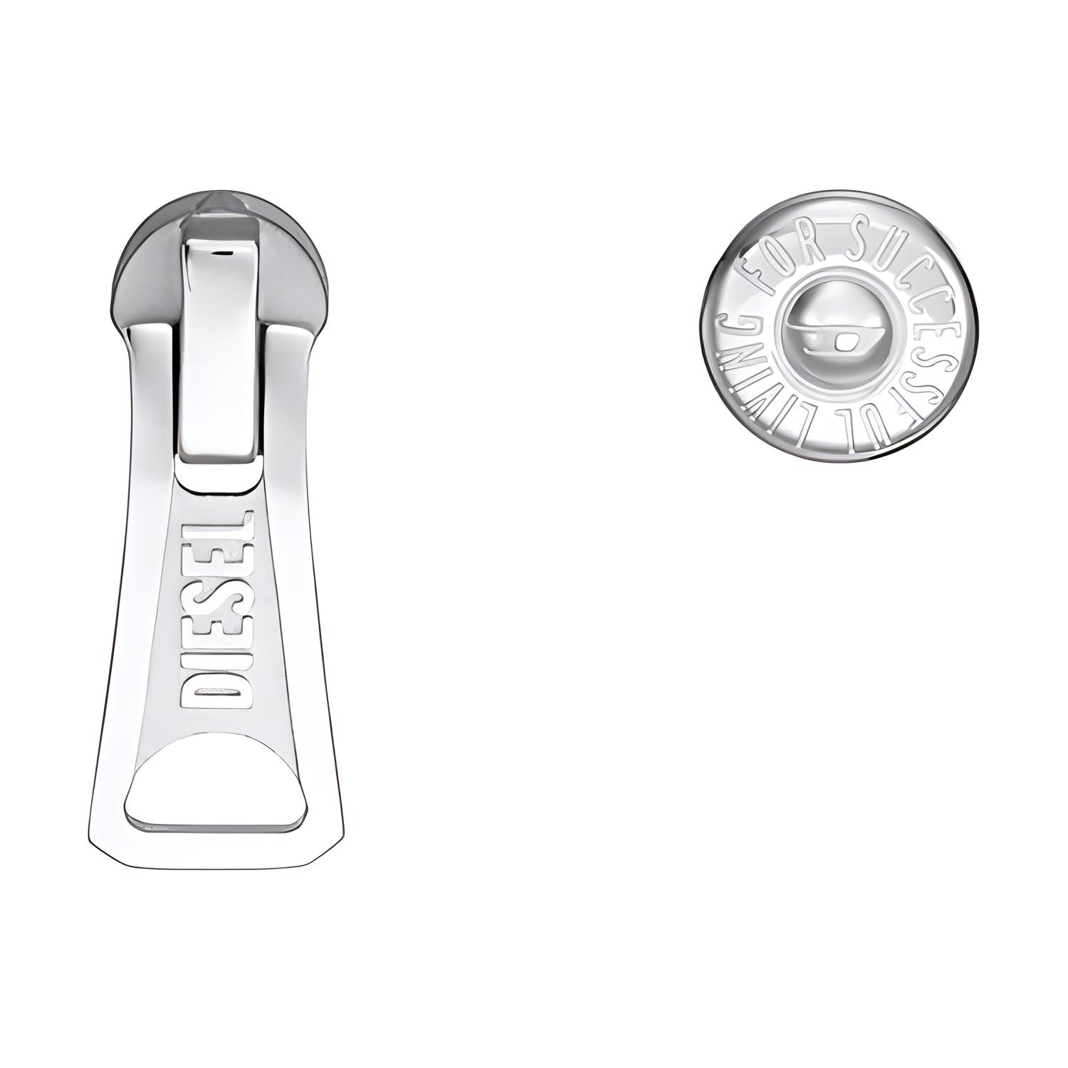 

DIESEL Стальные серьги-гвоздики унисекс silver