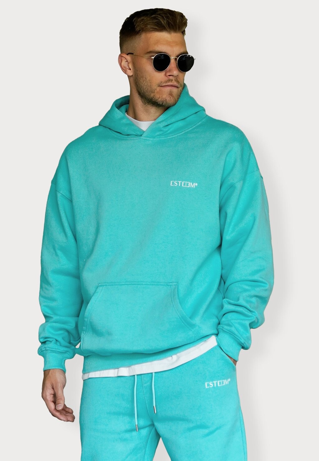 

Толстовка DISCREET OVERSIZED ESTEEM, цвет turquoise