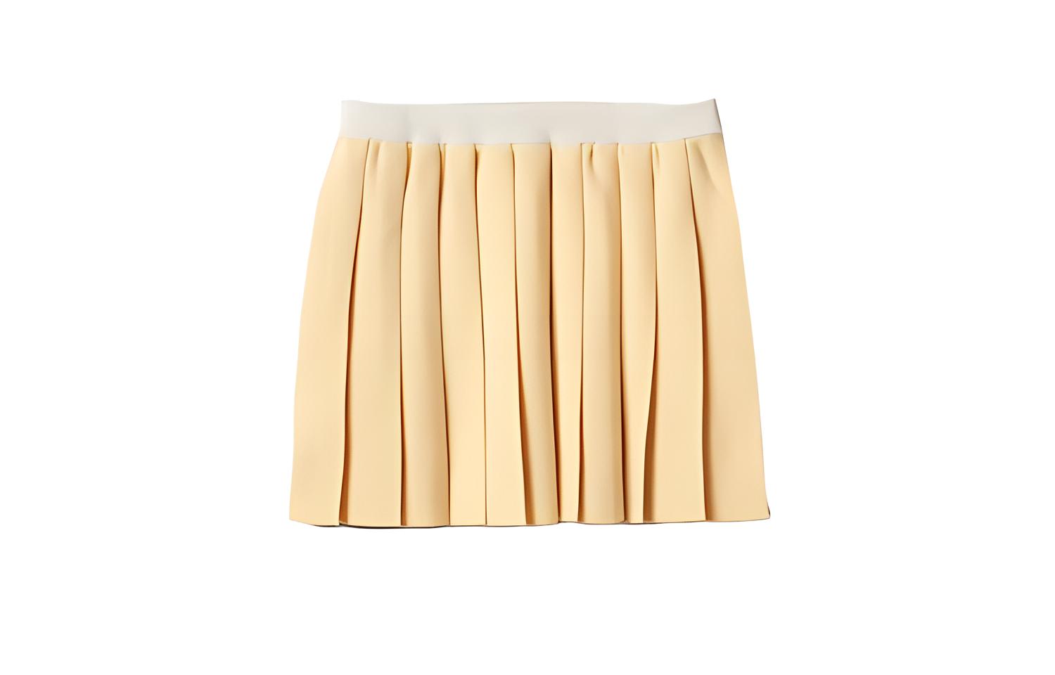 

MIU MIU SS23 Повседневные короткие юбки женские кремово-белые