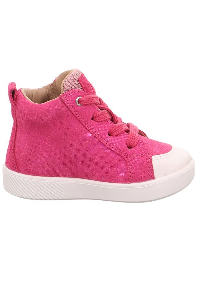 Высокие кроссовки superfit Leder-Sneakers, розовый — фото 3