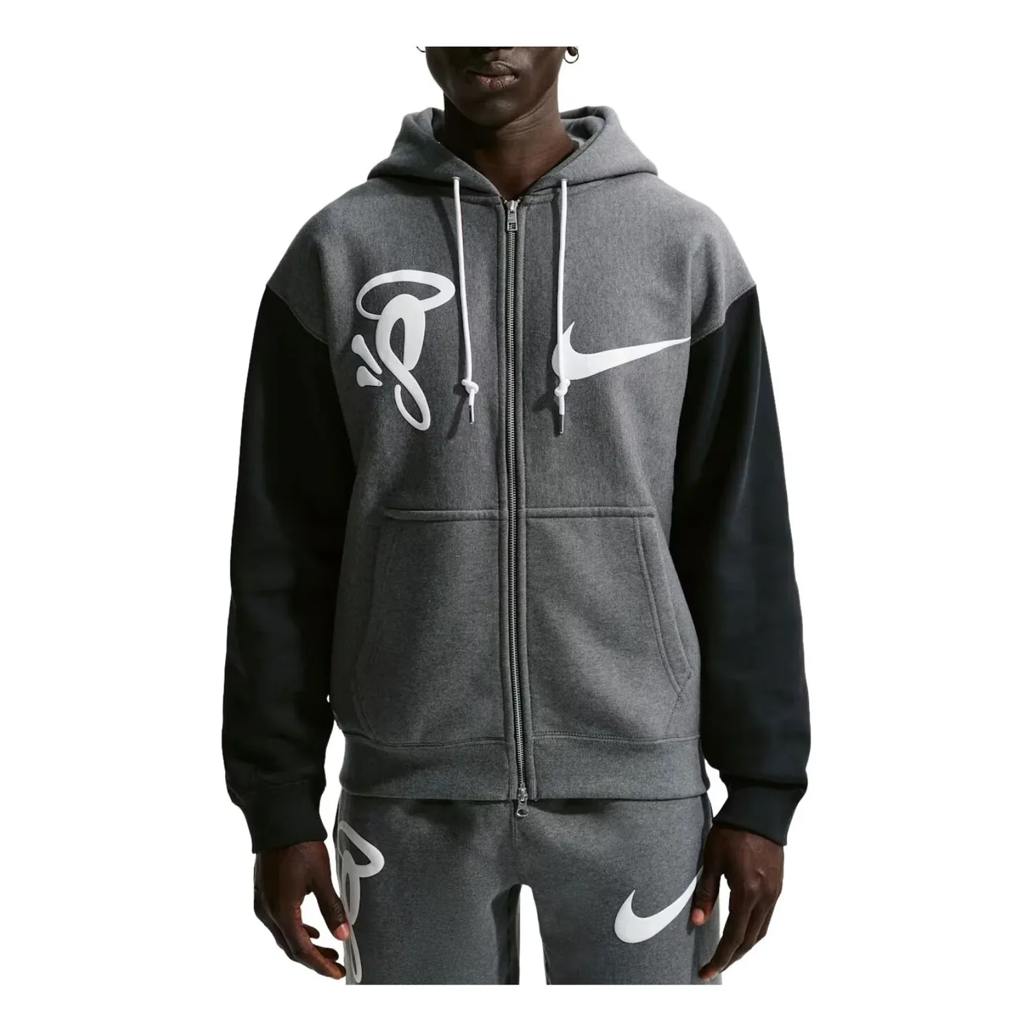 Худи Nike Solo Swoosh x Syna Fleece Full-Zip Hoodie 'Grey'