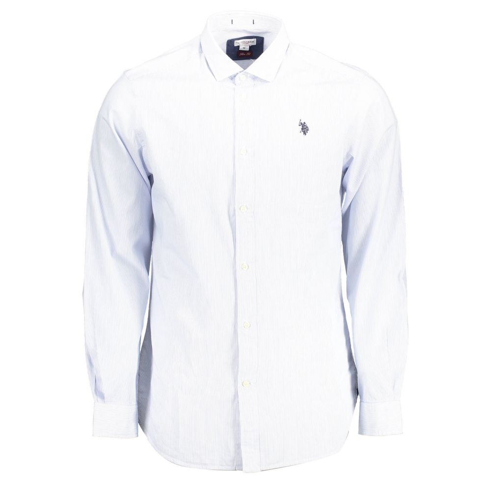 

Мужская рубашка из хлопка светло-синего цвета U.S. Polo Assn.