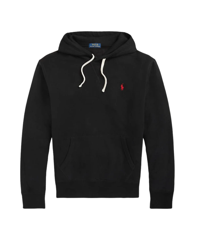 

Худи с красным логотипом Polo Ralph Lauren, черный
