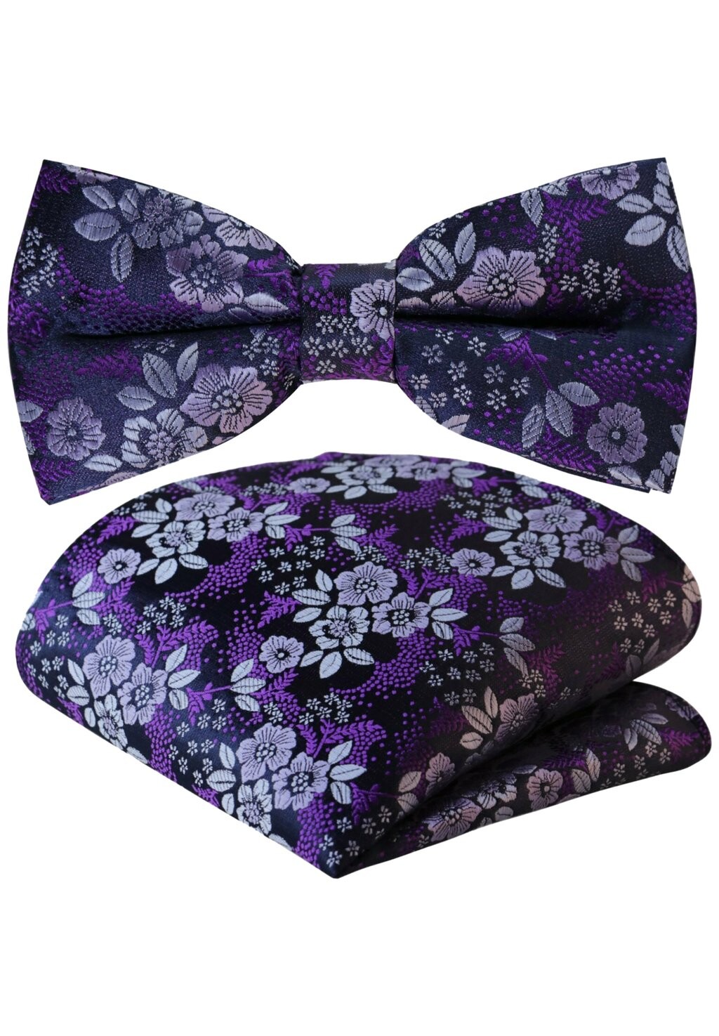 

Комплект из 2 нагрудных платков 2 SET Gassani, цвет schwarz perlviolett flieder violett paisley blau lila