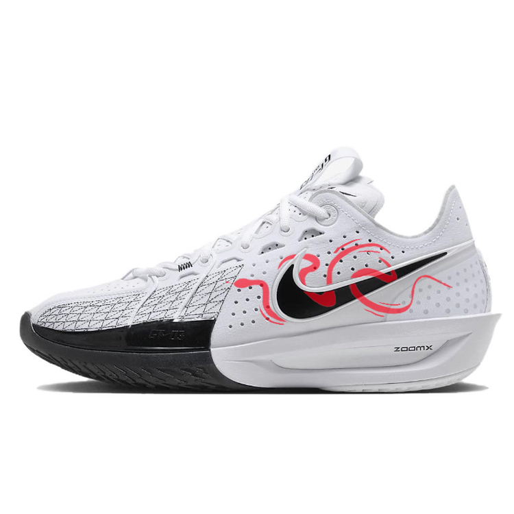 

Nike Баскетбольные кроссовки Air Zoom GT Cut 3 с амортизацией, противоскользящим и износостойким покрытием, низкие, мужские, белые