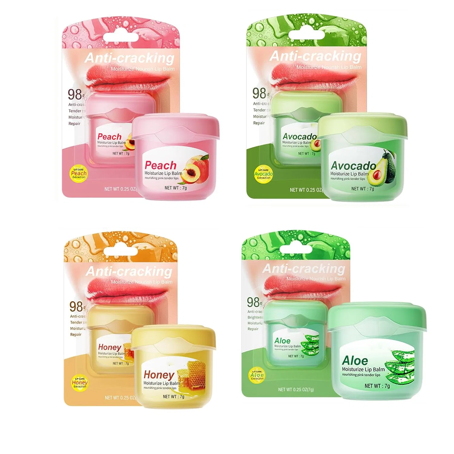 Увлажняющая медовая маска для губ Honey Balm Pcc Ptyxis, #B