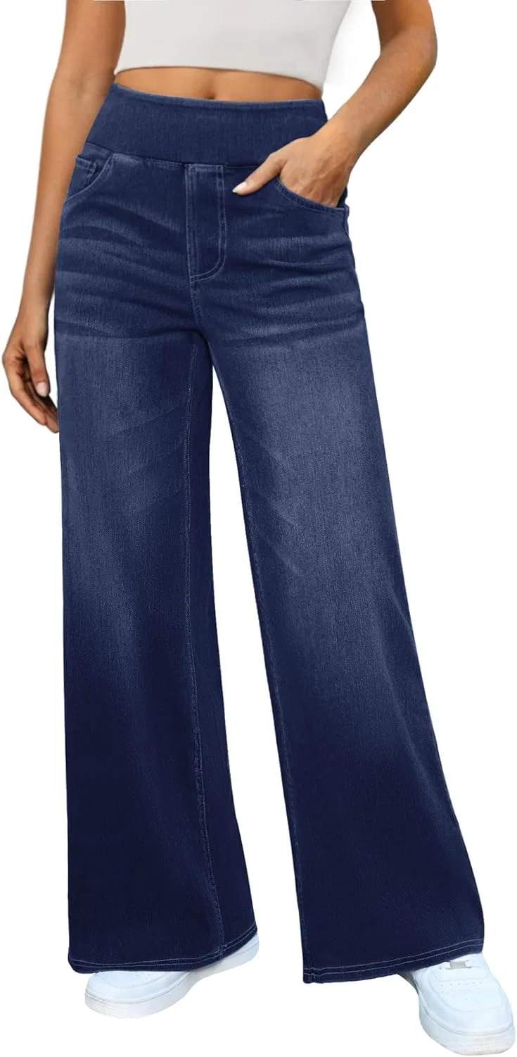 Спортивные брюки, свободные, темно-синие