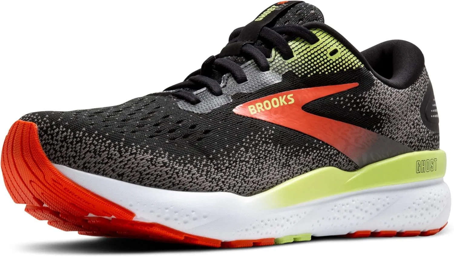 Мужские кроссовки Brooks Ghost 16 GTX, черный/красный/зеленый