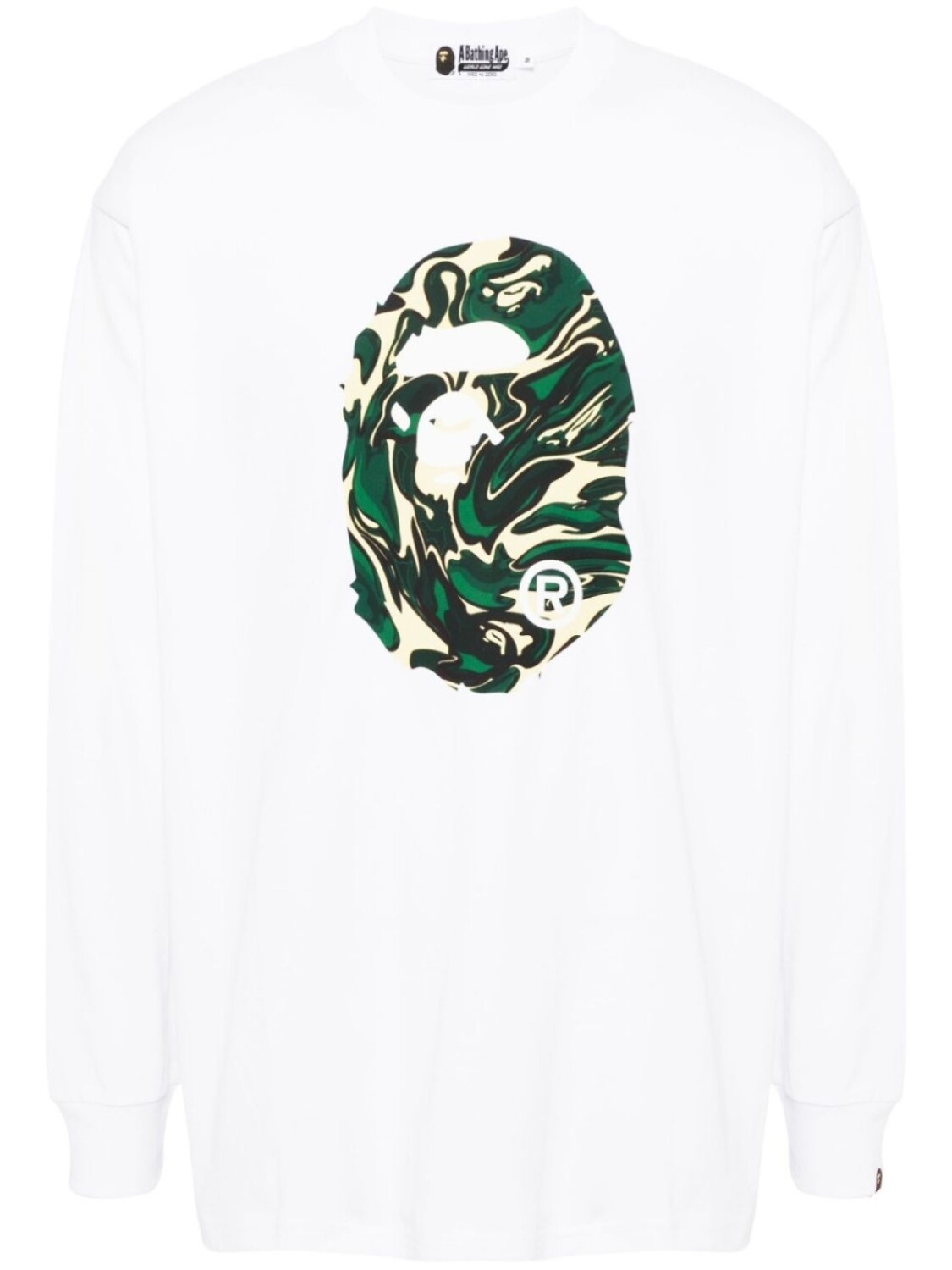

A BATHING APE футболка с логотипом, белый