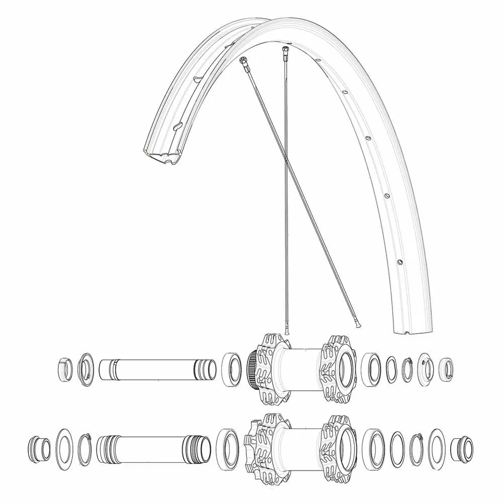 

Подшипники Mavic 110 mm Eje QRM MTB 2019 DCL, серебряный