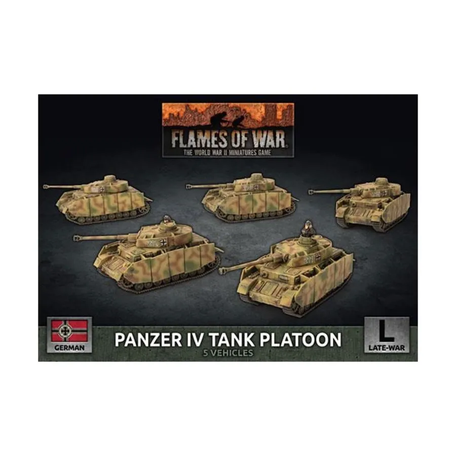 

Танковый взвод Panzer IV, Flames of War - WWII - German - Tanks (4th Edition)