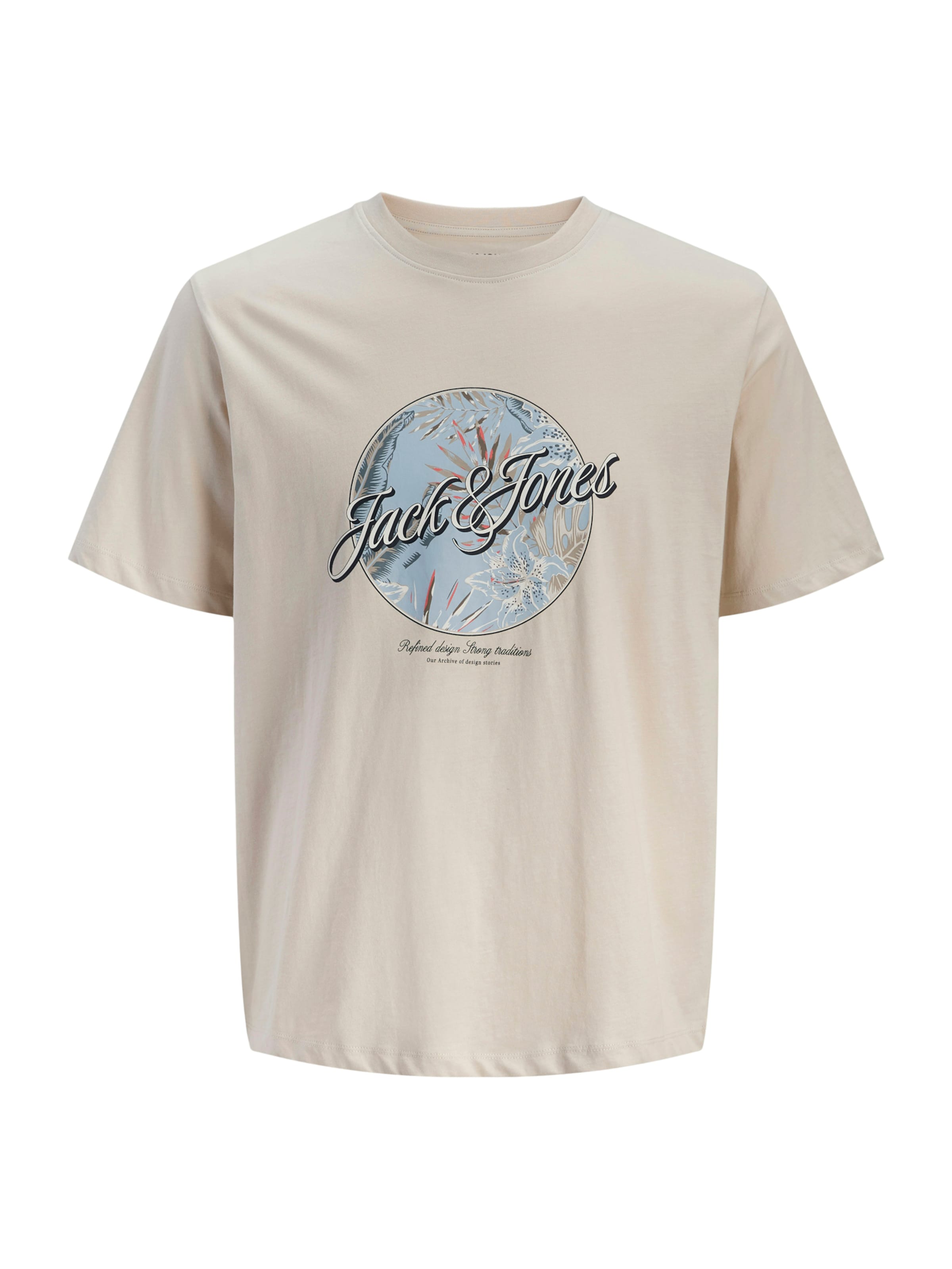 

JACK & JONES Футболка 'JJHonolulu' в цвете Cream