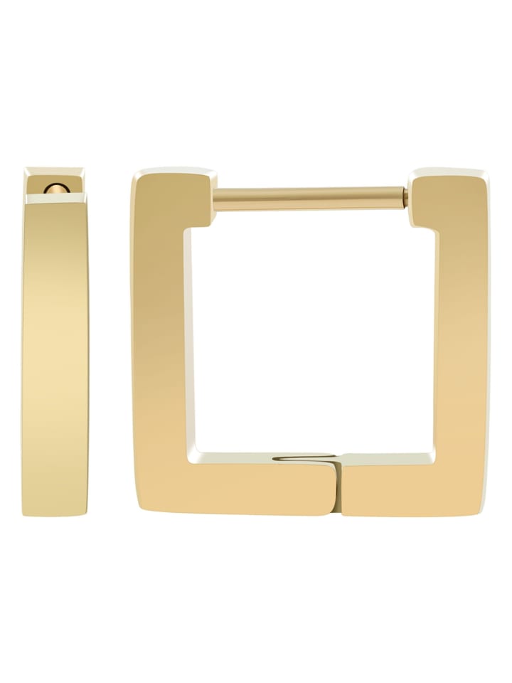 

Adeliás Женские серьги - серьги-кольца на шарнирах из нержавеющей стали с золотым покрытием