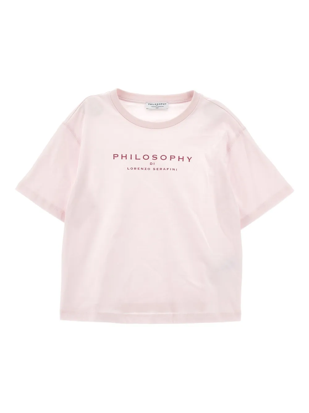 

Футболка с логотипом Philosophy Di Lorenzo Serafini Kids, розовый