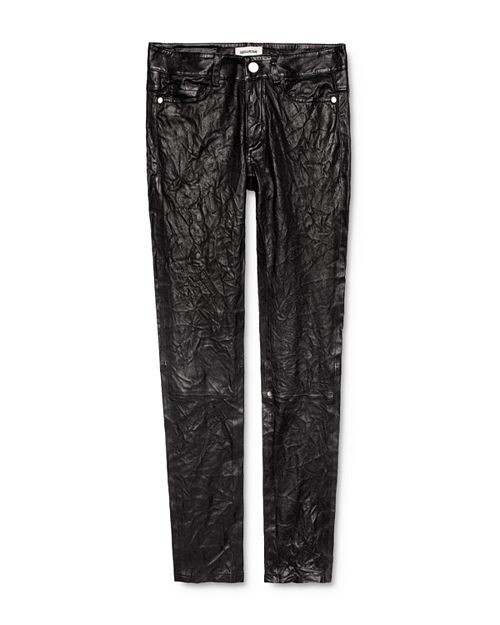 Брюки Phlame из мятой кожи Zadig & Voltaire, цвет Black — фото 3