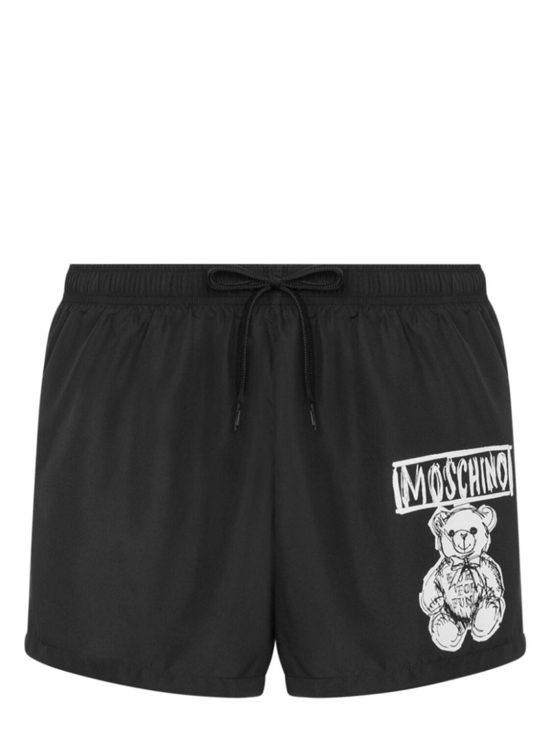 

Moschino плавки-шорты с нашивкой Teddy Bear, черный