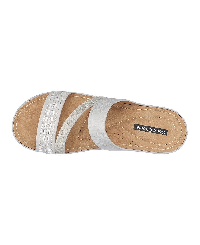 Женские босоножки Tera на танкетке GC Shoes, серый — фото 4