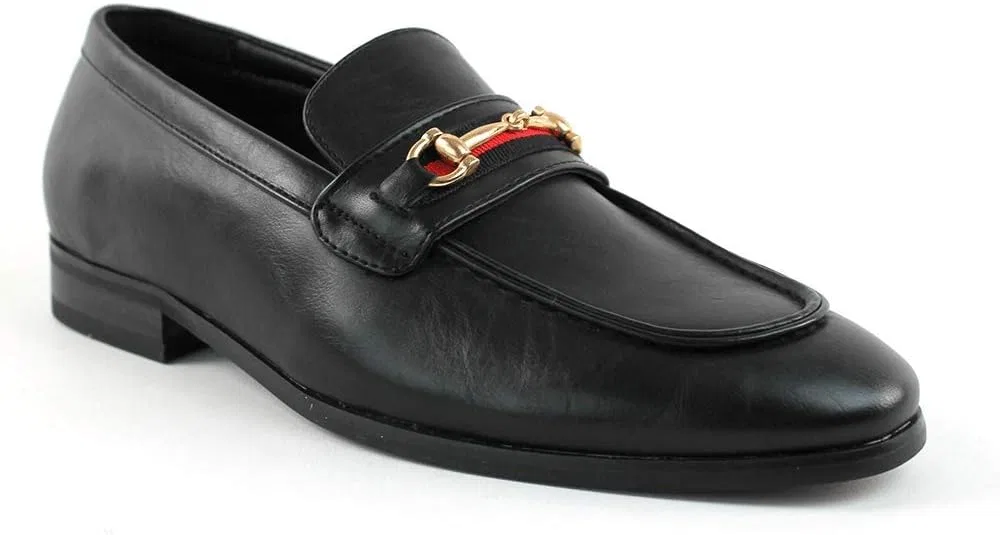 Туфли лоферы мужские классические, черные AZAR MAN