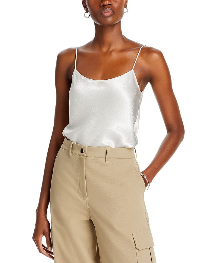 

Сатиновая камисоль Vince, слоновая кость/кремовый