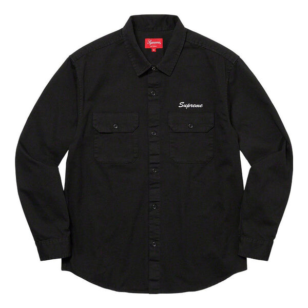 

Рубашка mary work shirt 'black gold' Supreme, черный