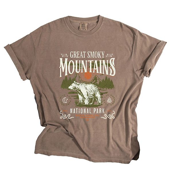 

Футболка Great Smokey Mountains National Park Bear, окрашенная в стиле garment dyed Simply Sage Market, Espresso, Серый, Футболка Great Smokey Mountains National Park Bear, окрашенная в стиле garment dyed Simply Sage Market, Espresso