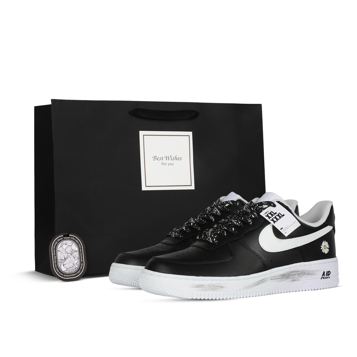 

Кроссовки для скейтбординга Air Force 1 женские низкие черный/белый Nike