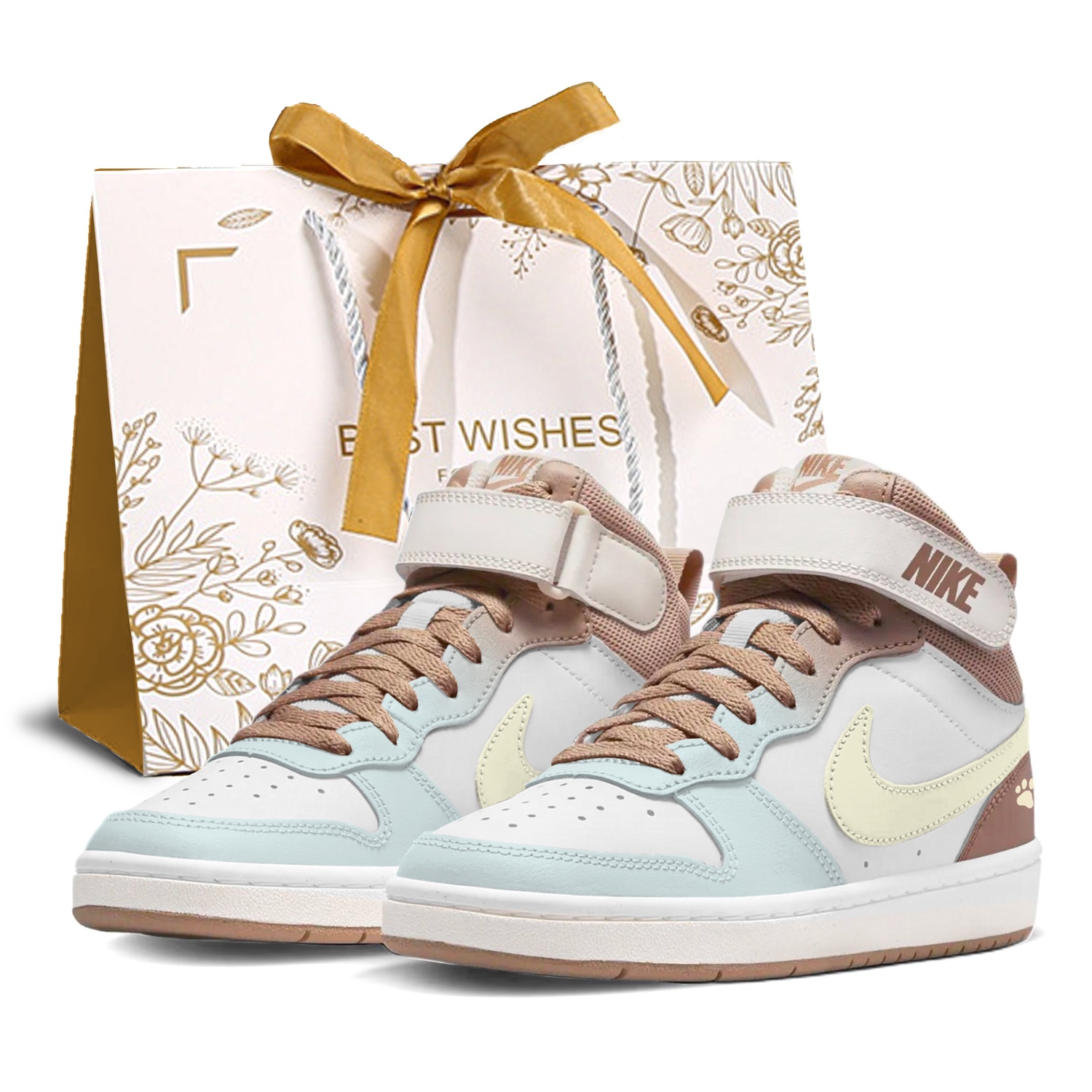 

Детские скейтерские кеды Court Borough Nike, желтый