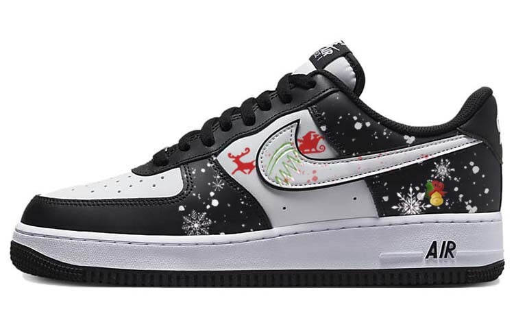 

Кроссовки Nike Air Force 1 Skateboard Shoes Men Low-Top Black White, черный