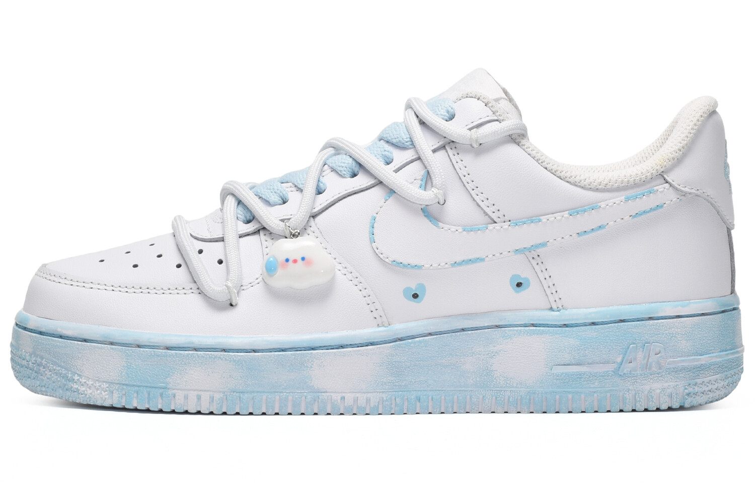 

Кроссовки Nike Air Force 1 Skateboarding Shoes Women's Low-top Blue/White, синий/белый