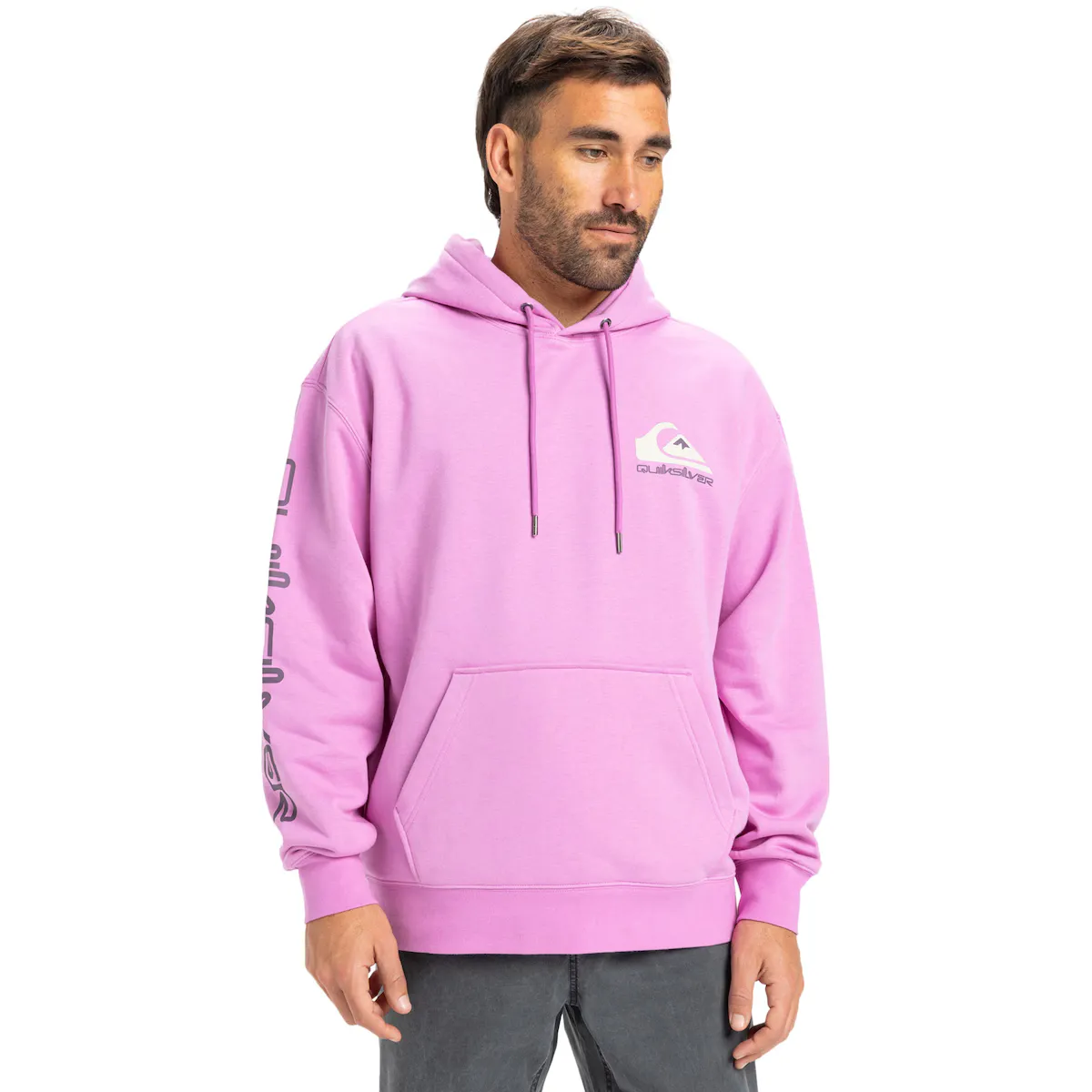 

Мужская толстовка Omni Logo Quiksilver, пурпурный