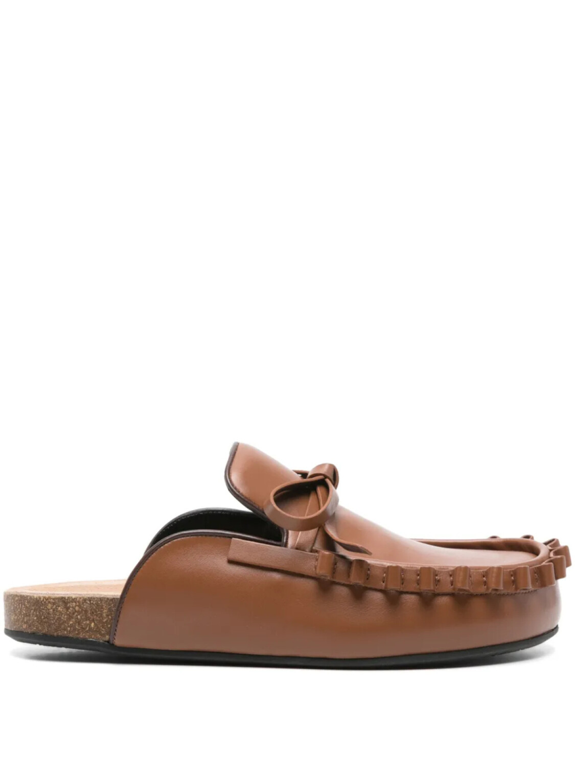 JW Anderson слиперы с бантом, коричневый