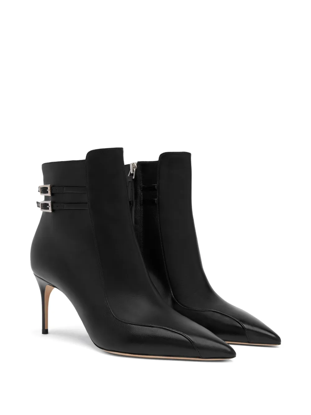 Ботильоны Giordana 70 с пряжками Malone Souliers, черный — фото 2