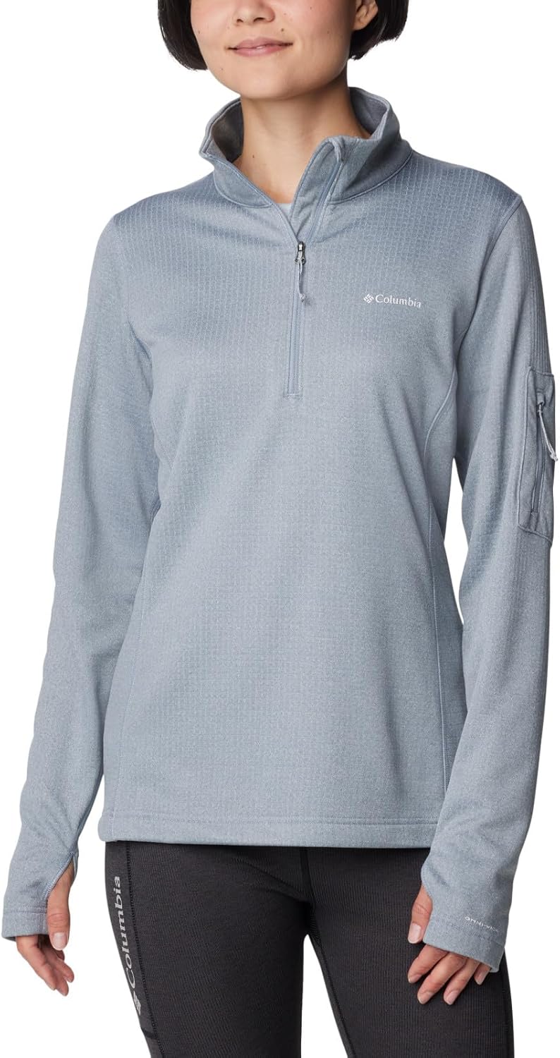 

Женская флисовая кофта Columbia W Park View Grid с застежкой-молнией 1/2, Cirrus Grey