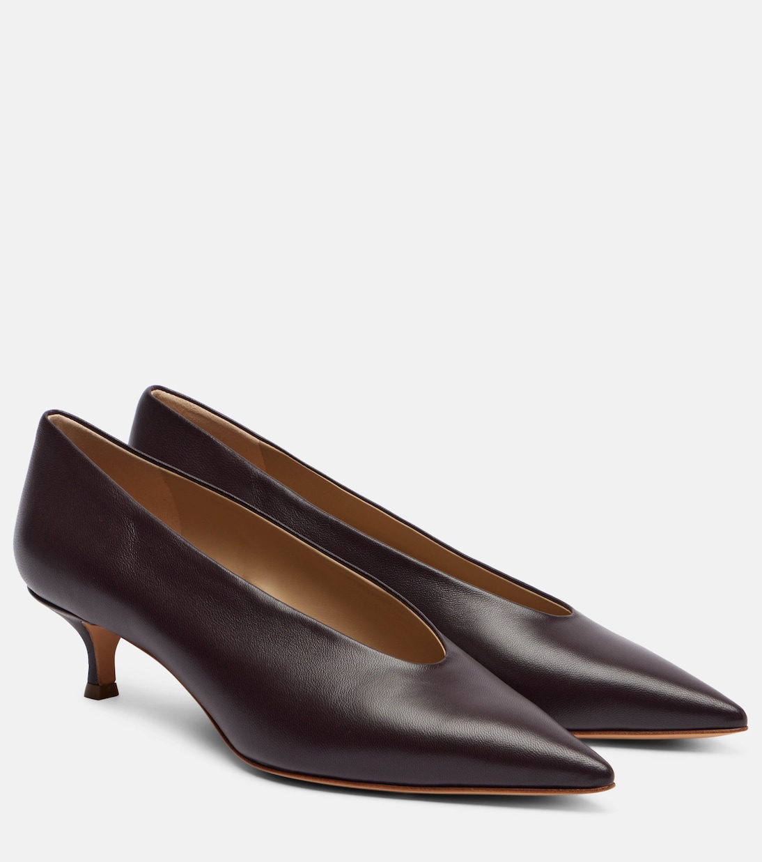 Кожаные балетки Babouche Le Monde Béryl, Plum