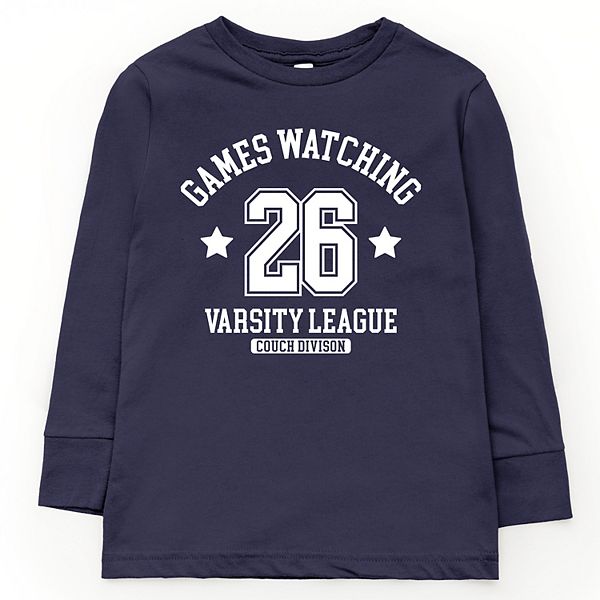 

Футболка с принтом Games watching varsity league The Juniper Shop, Navy