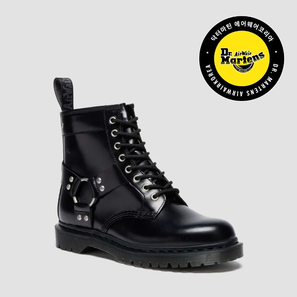 Мужские чёрные ботинки 1460 Harness от Dr. Martens